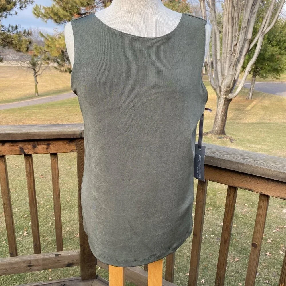 TRAVELERS CLASSIC Back Button Jacket sz 3 (US XL) w/ Tank sz 2 Cypress Fern NWT - Picture 9 of 12